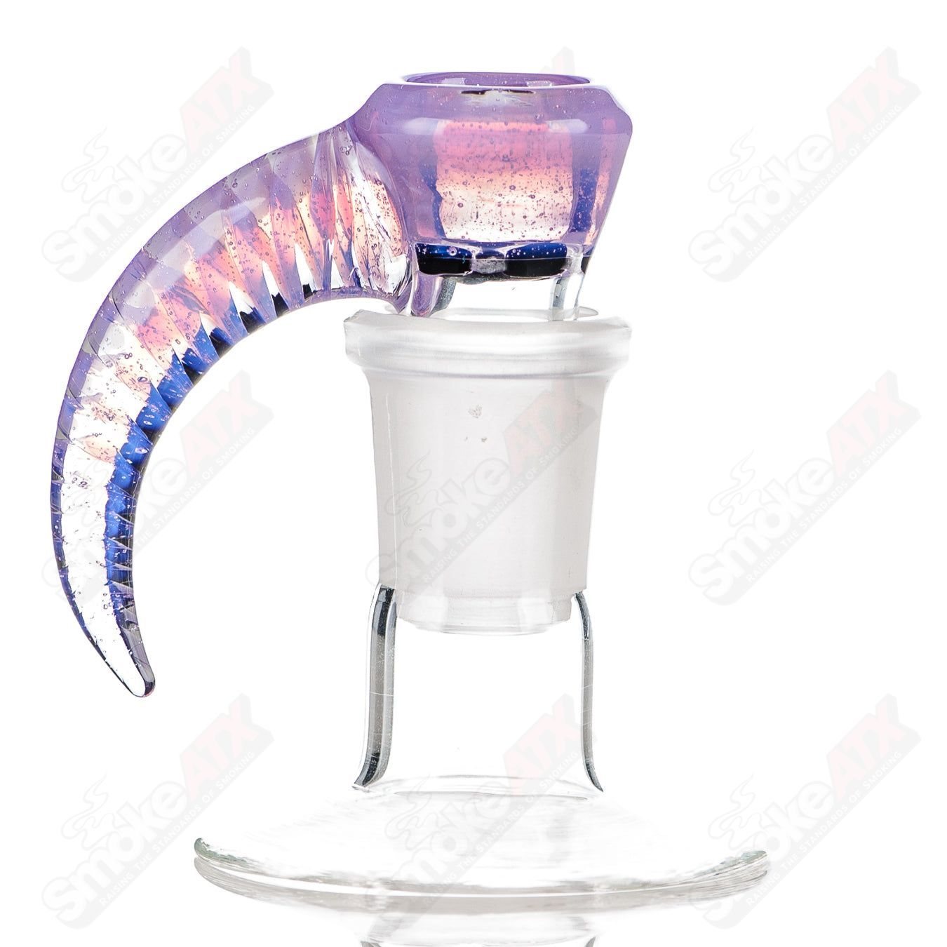 #1 18mm Worked Color 4-Hole Slide Texas Tubes - Smoke ATX