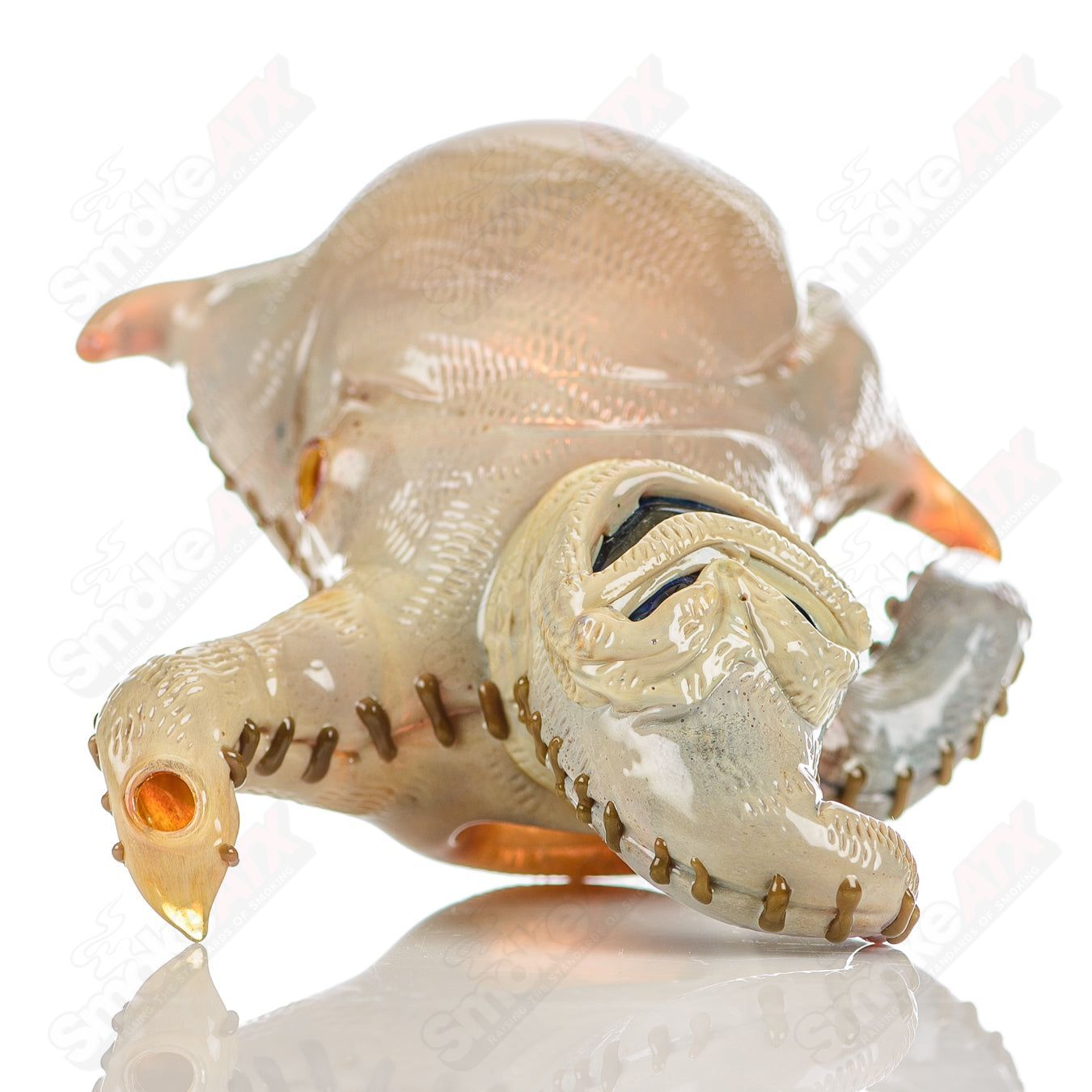 Oogie Boogie Squat Lock Dry Pipe Ghost Glass - Smoke ATX