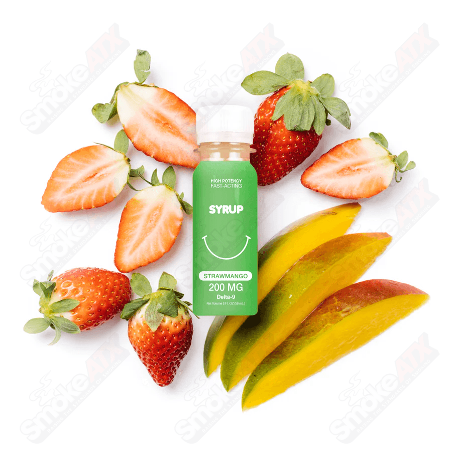 2oz 200mg Strawmango D9 Syrup  Sweet Life by Qwin - Smoke ATX