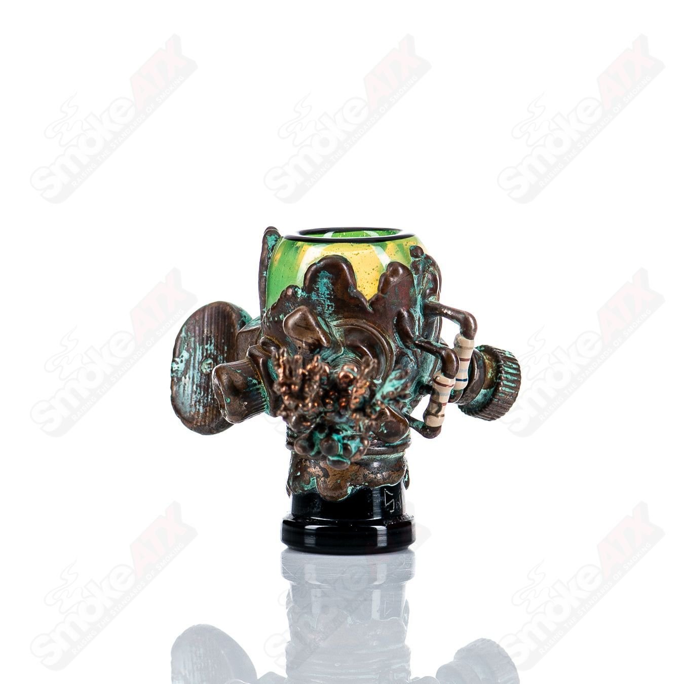 1 14mm Slyme Electroformed Dome by Snic Glass - Smoke ATX