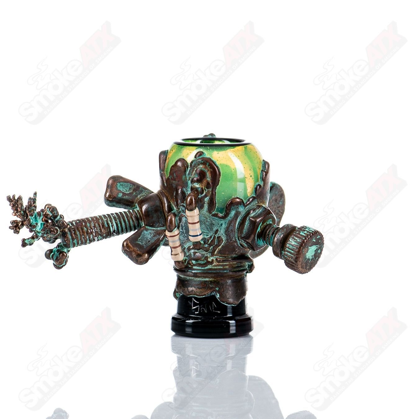 1 14mm Slyme Electroformed Dome by Snic Glass - Smoke ATX