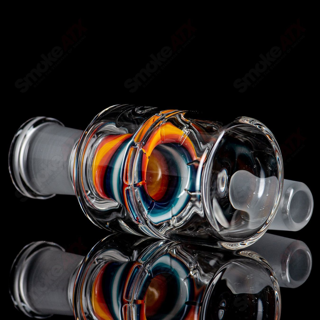 1 18/90 Dry Catch w/ Line Work by Toro Glass - Smoke ATX