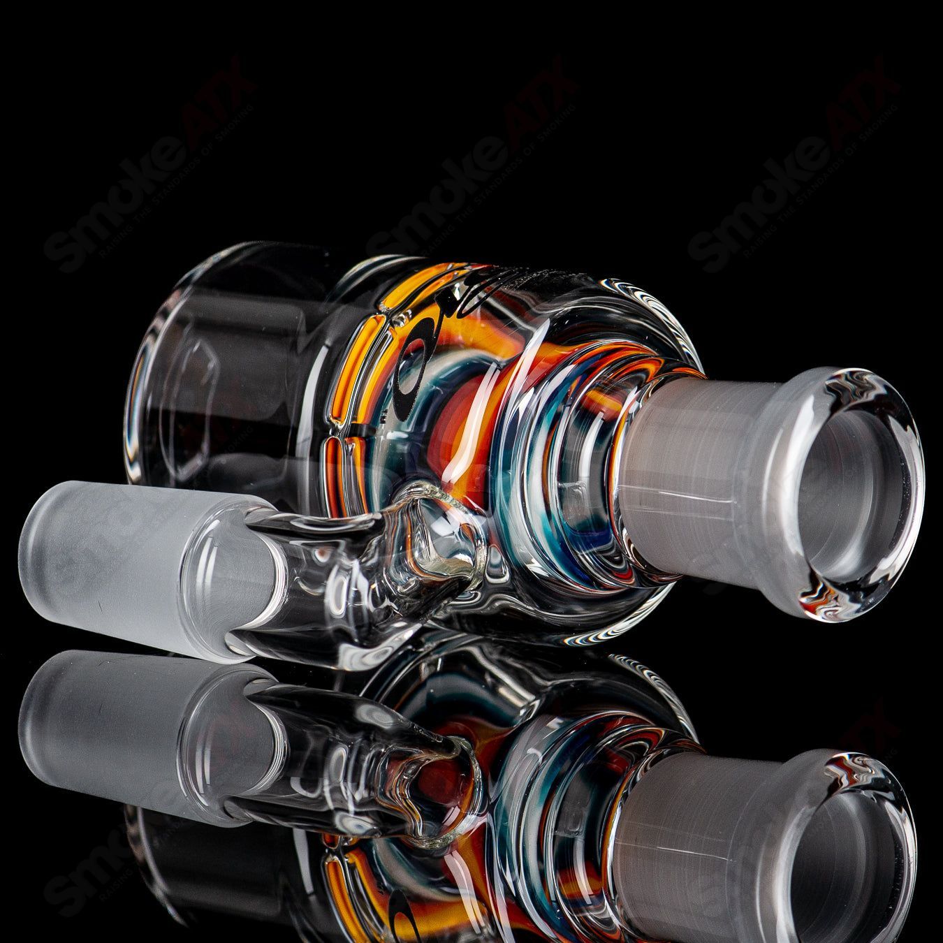 1 18/90 Dry Catch w/ Line Work by Toro Glass - Smoke ATX