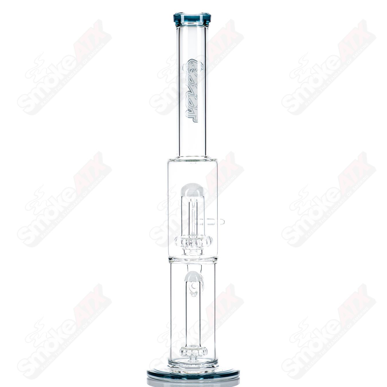 1 18mm Full Size Circ to Circ w/ Reversal Sections by Toro Glass - Smoke ATX