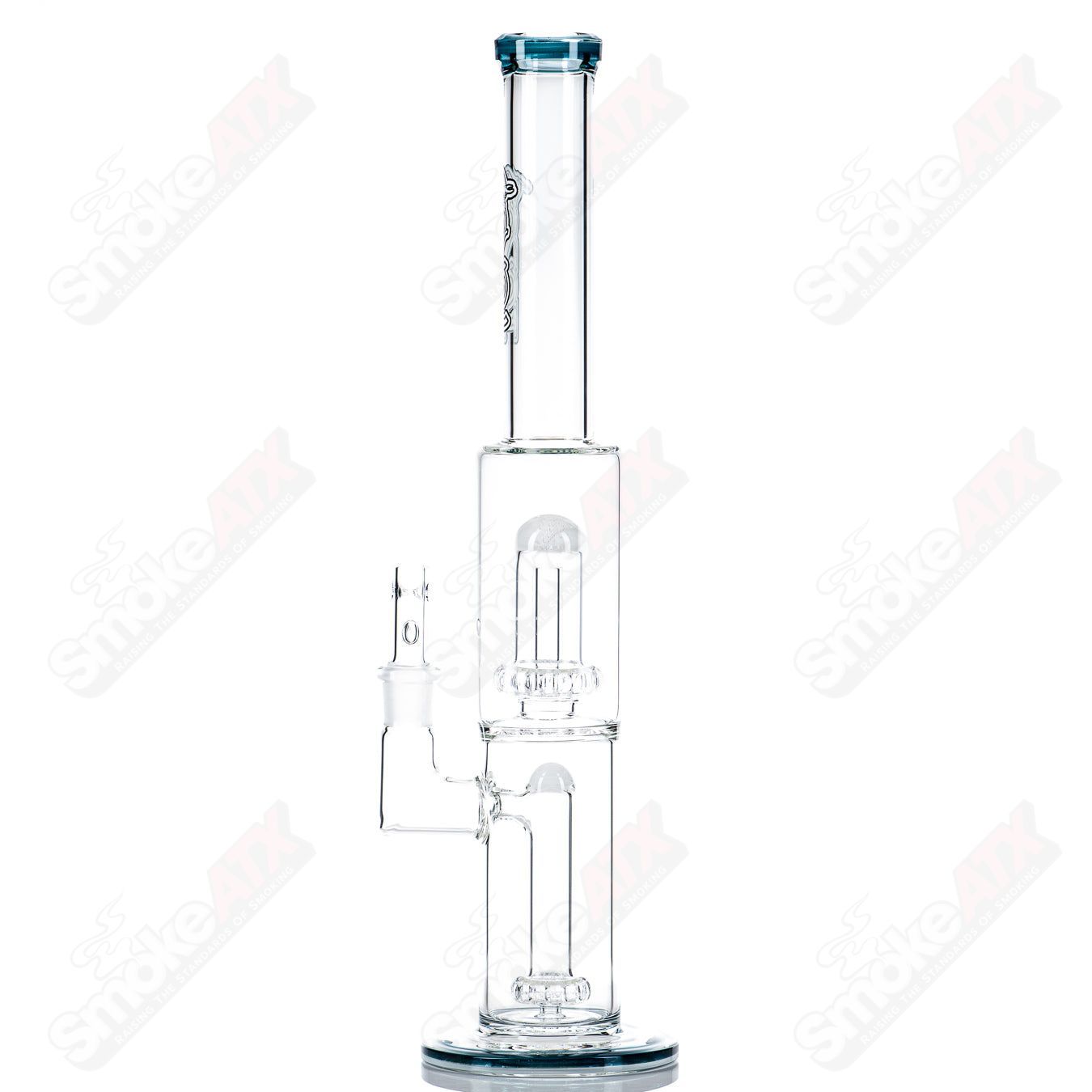 1 18mm Full Size Circ to Circ w/ Reversal Sections by Toro Glass - Smoke ATX