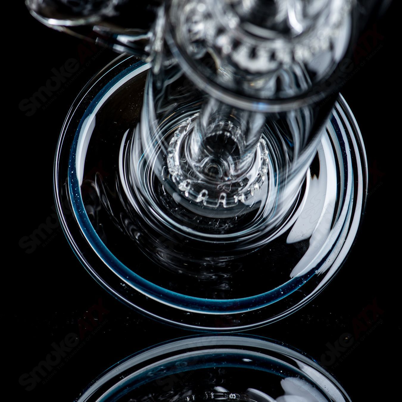 1 18mm Full Size Circ to Circ w/ Reversal Sections by Toro Glass - Smoke ATX