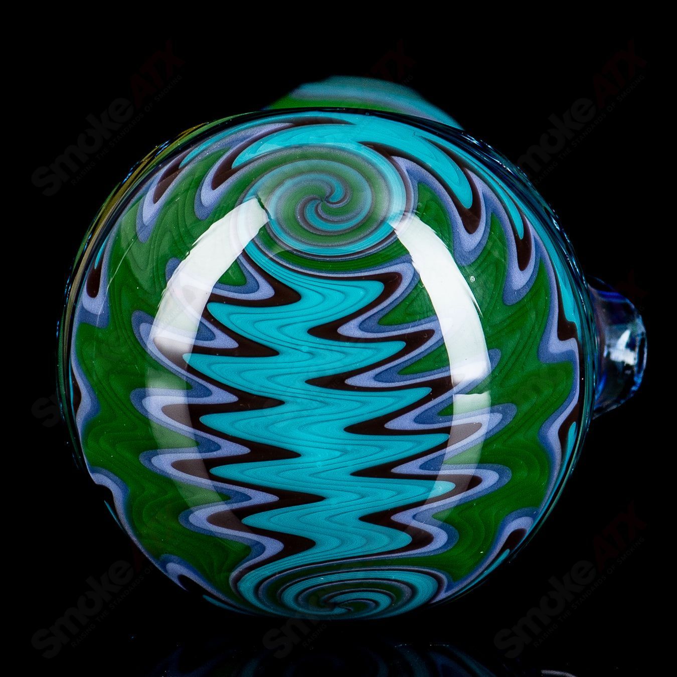 1 Cheese Grater Spoon w Spun Cap and Mouthpiece Boro Loco - Smoke ATX