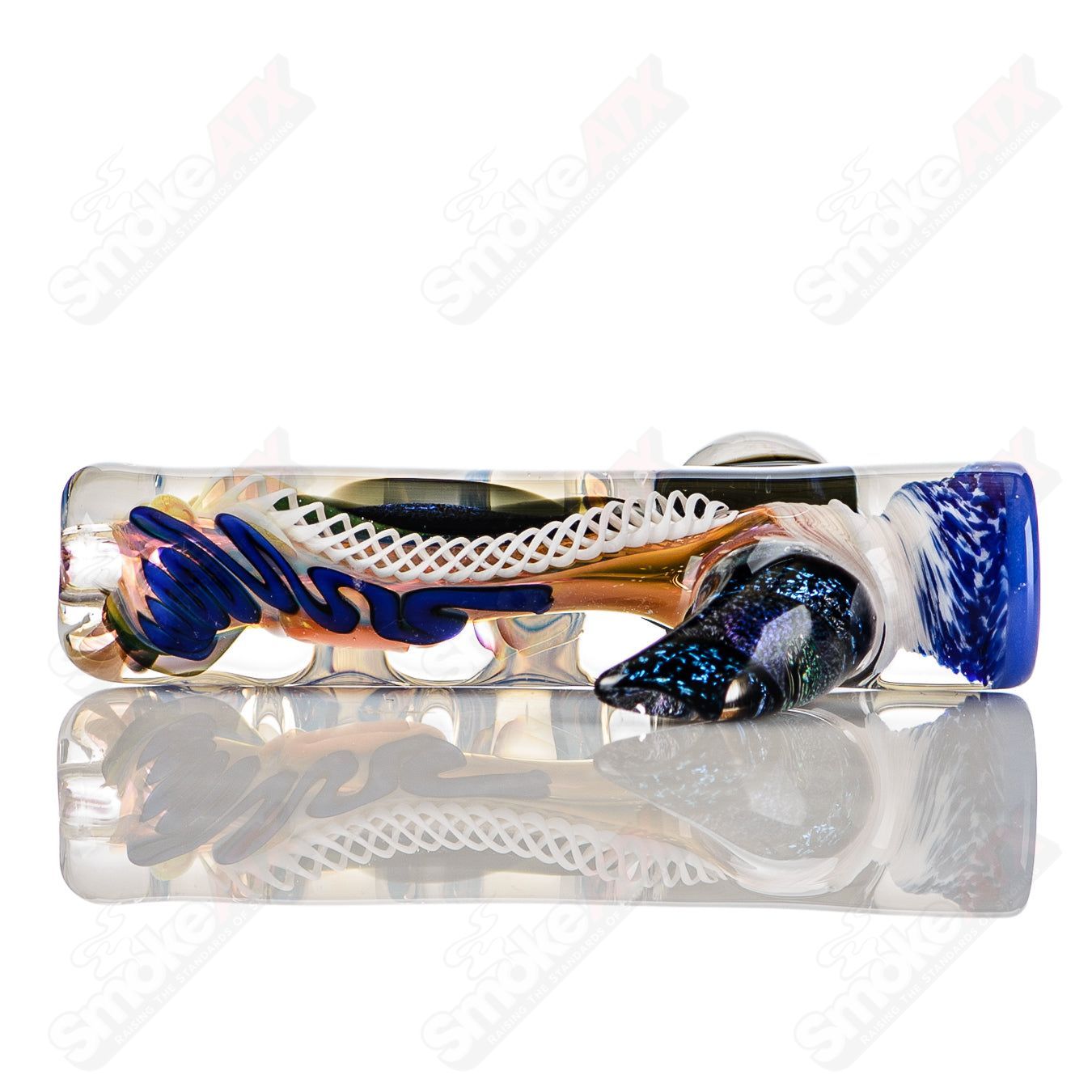 1 Color Worked IO Chillum Jeremy from Oregon - Smoke ATX