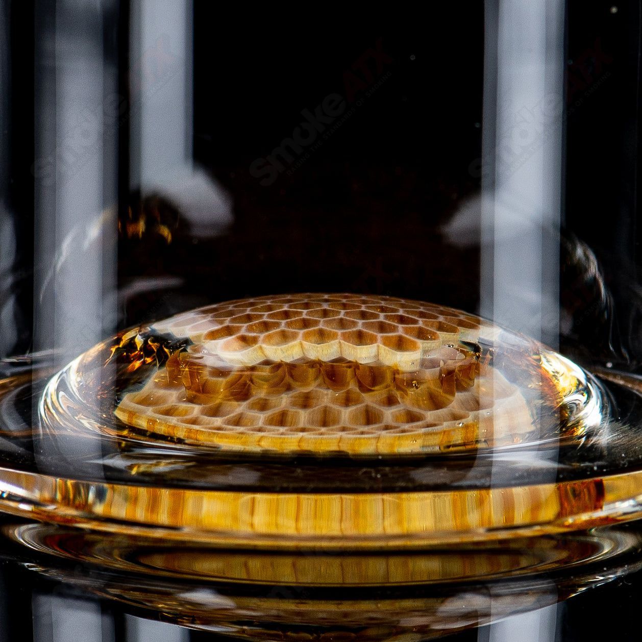 1 Honeycomb Low - Ball Drinking Glass Joe P Glass - Smoke ATX
