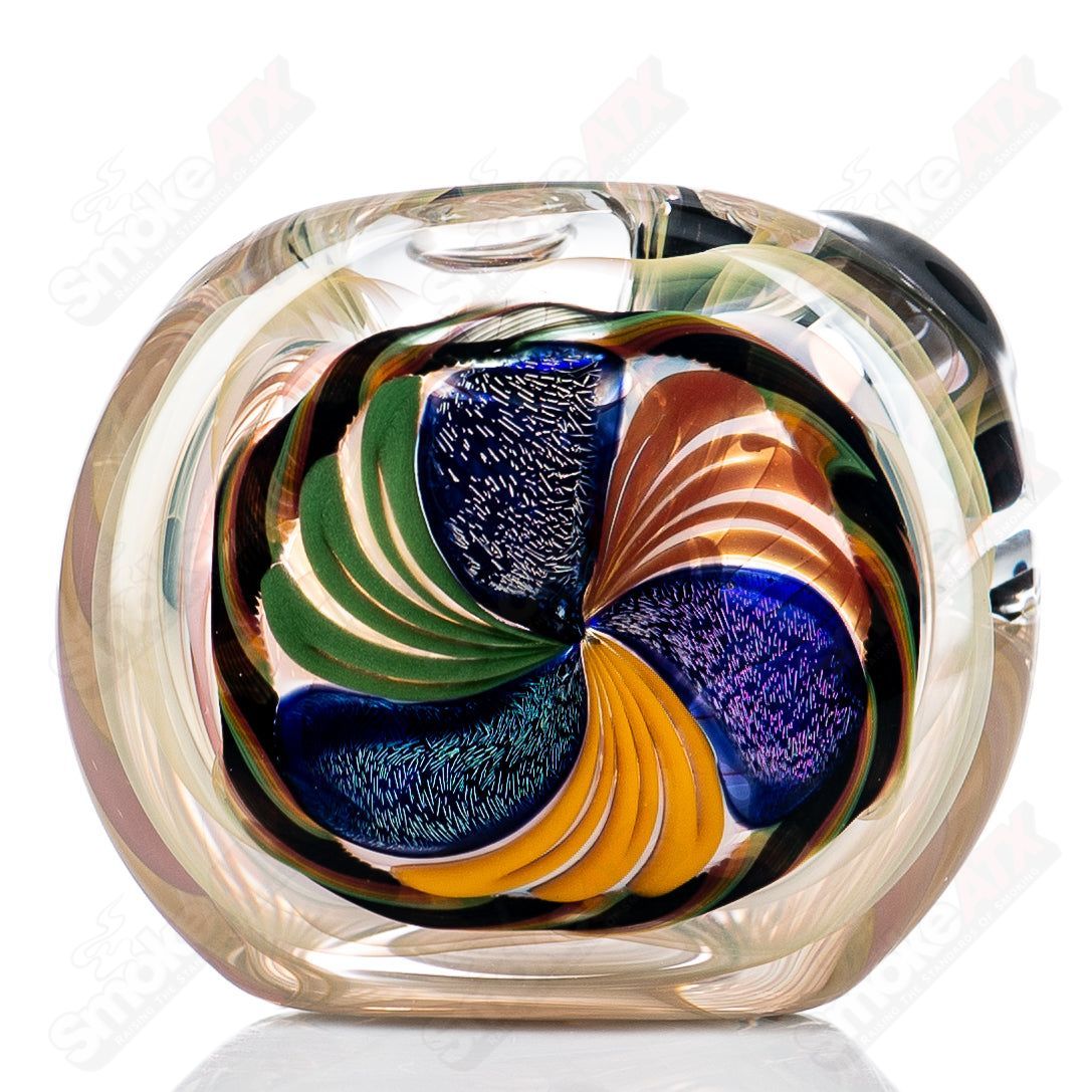 1 Solid Cane w/ Latti Spoon Talent Glass - Smoke ATX