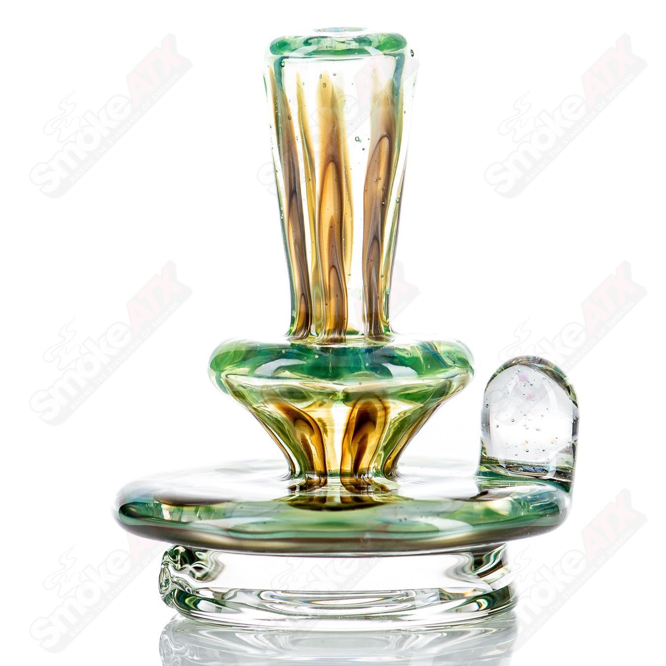 1 UV Full Pattern Puffco Dry Top Indo x Geoff Made - Smoke ATX