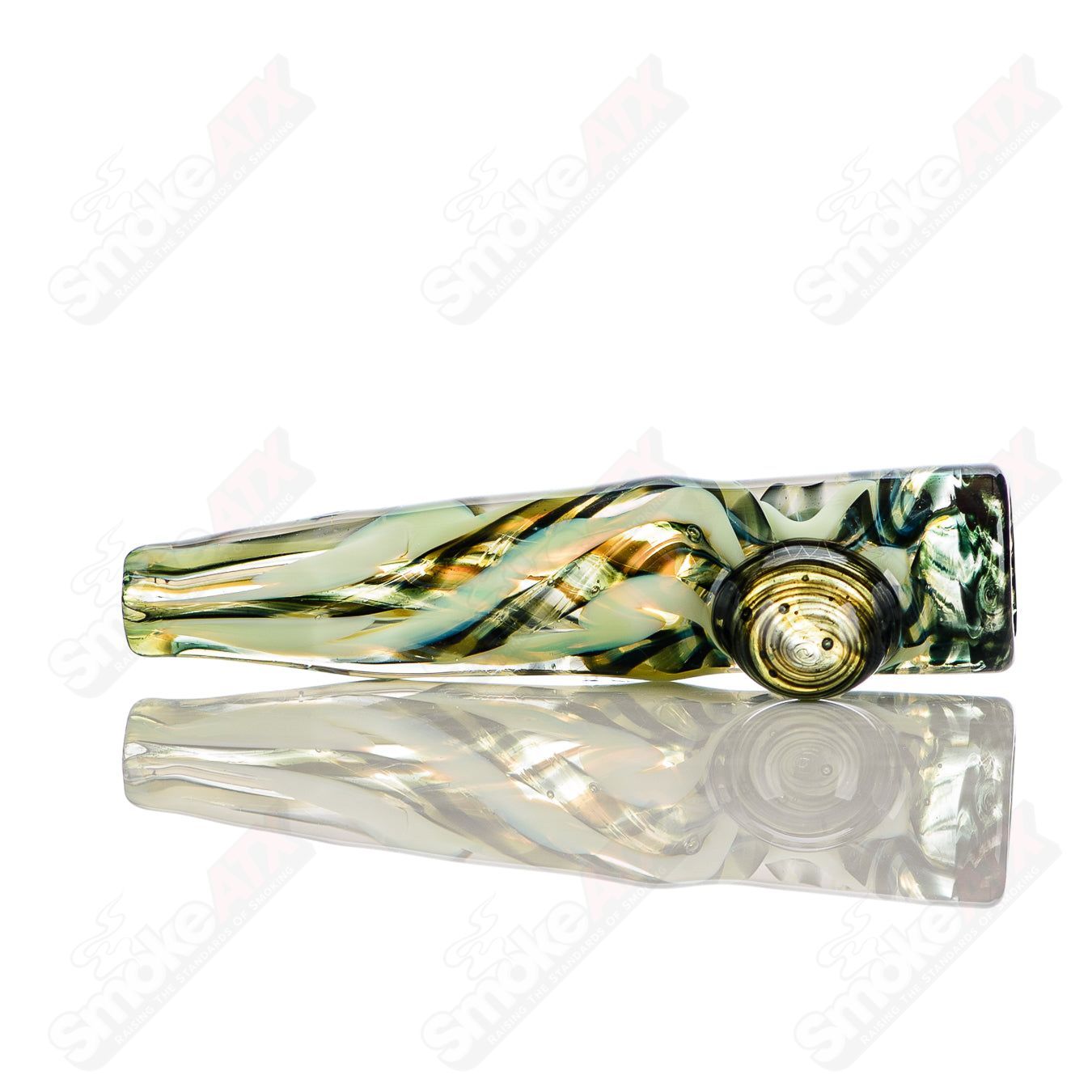 10 I/O Worked Chillum Signed - JMK Glass - Smoke ATX