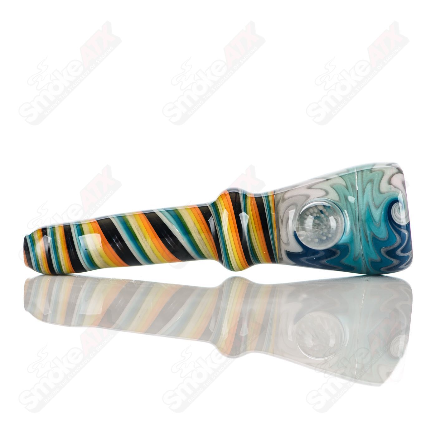11 Wig Wag Chillum Katy Wright Glass - Smoke ATX