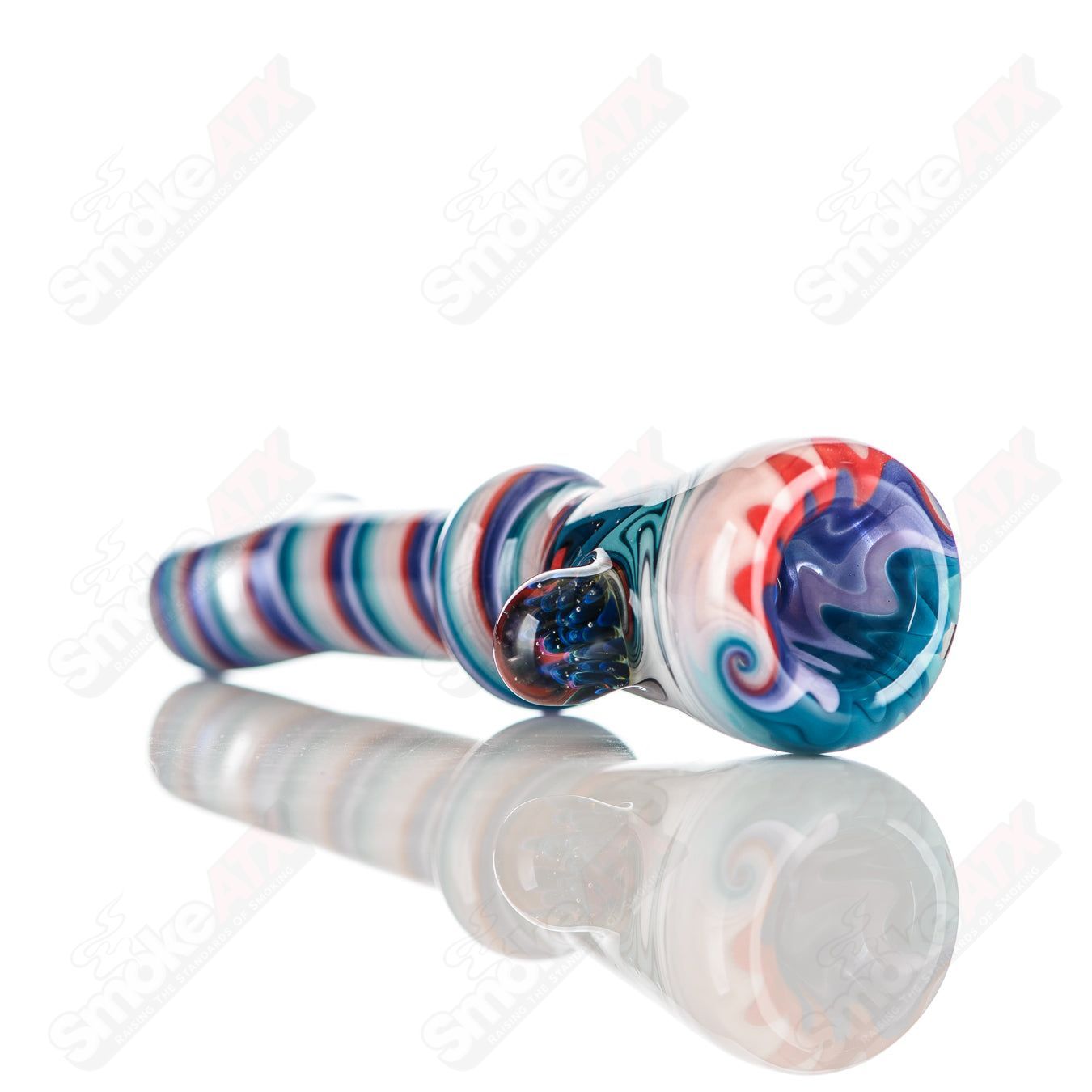 12 Wig Wag Chillum Katy Wright Glass - Smoke ATX
