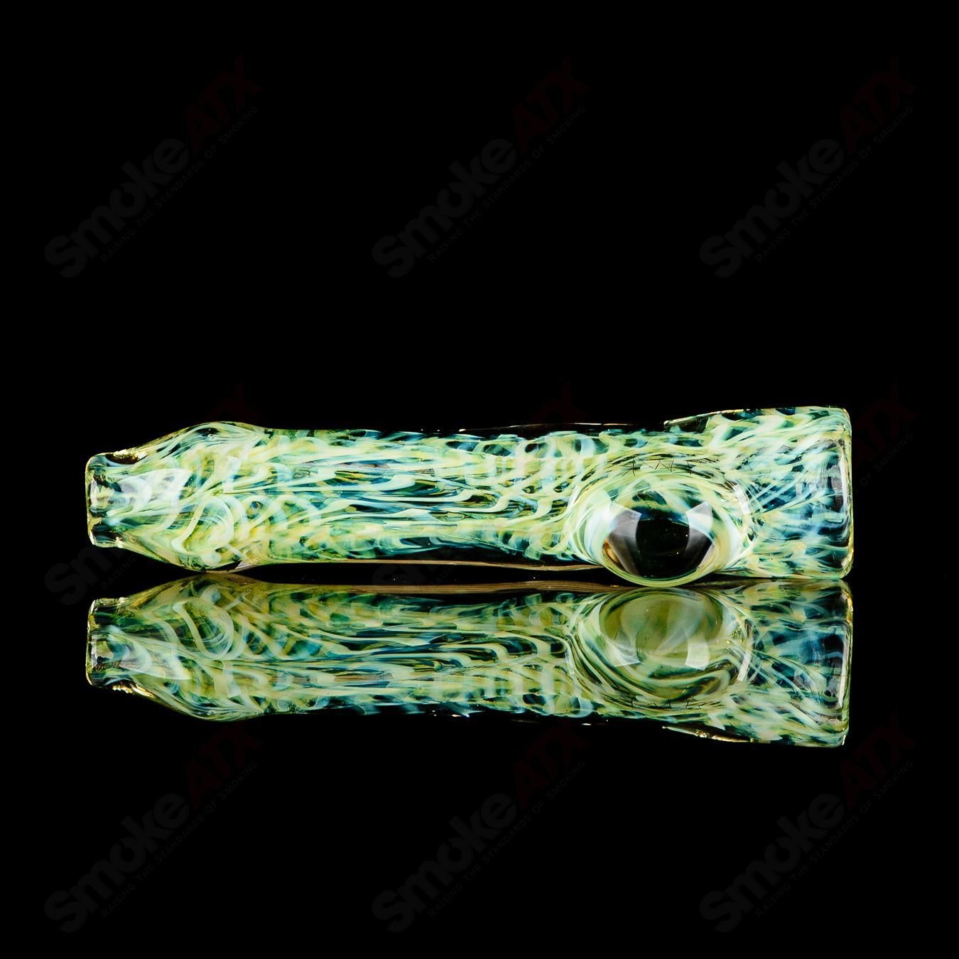 13 I/O Worked Chillum Signed - JMK Glass - Smoke ATX
