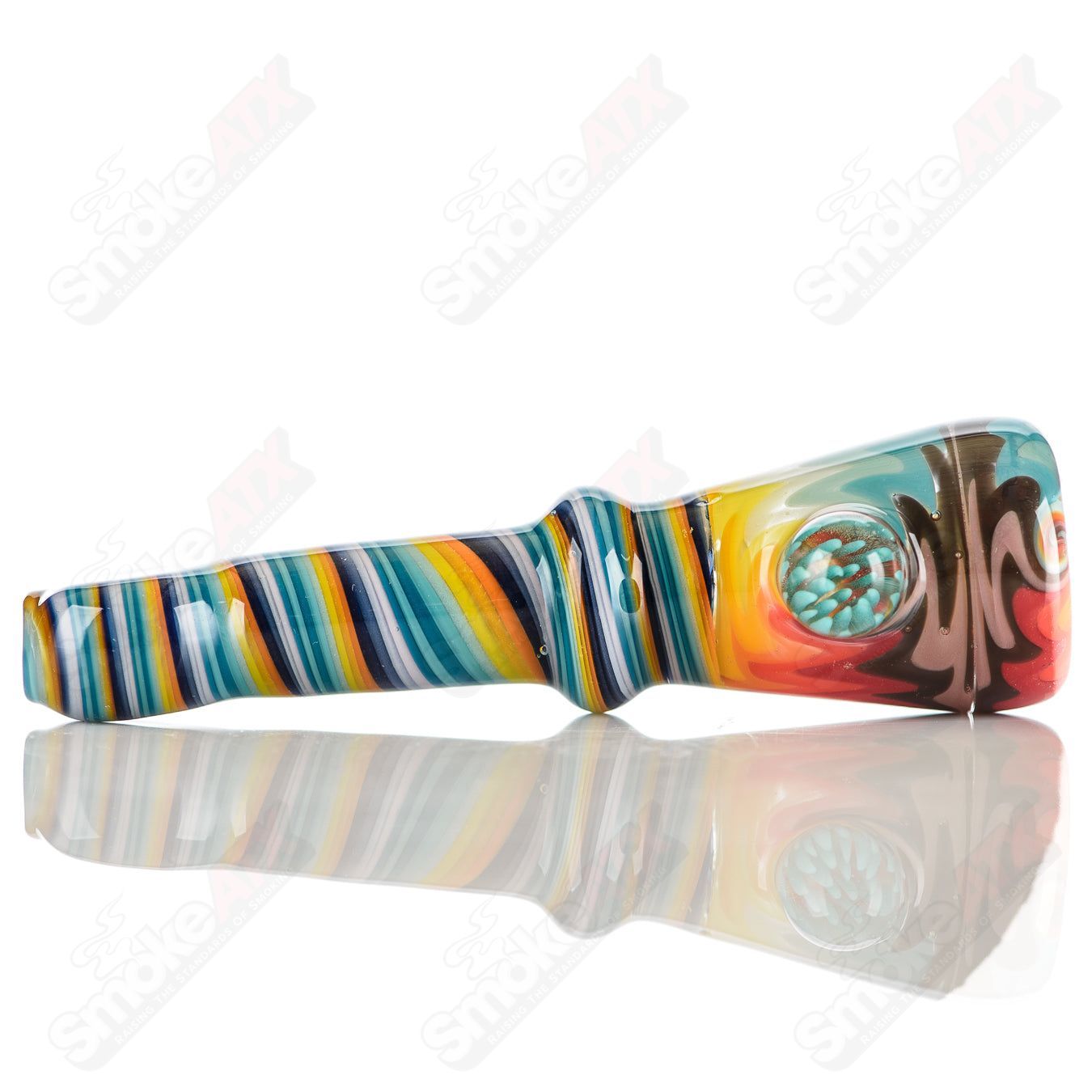 13 Wig Wag Chillum Katy Wright Glass - Smoke ATX