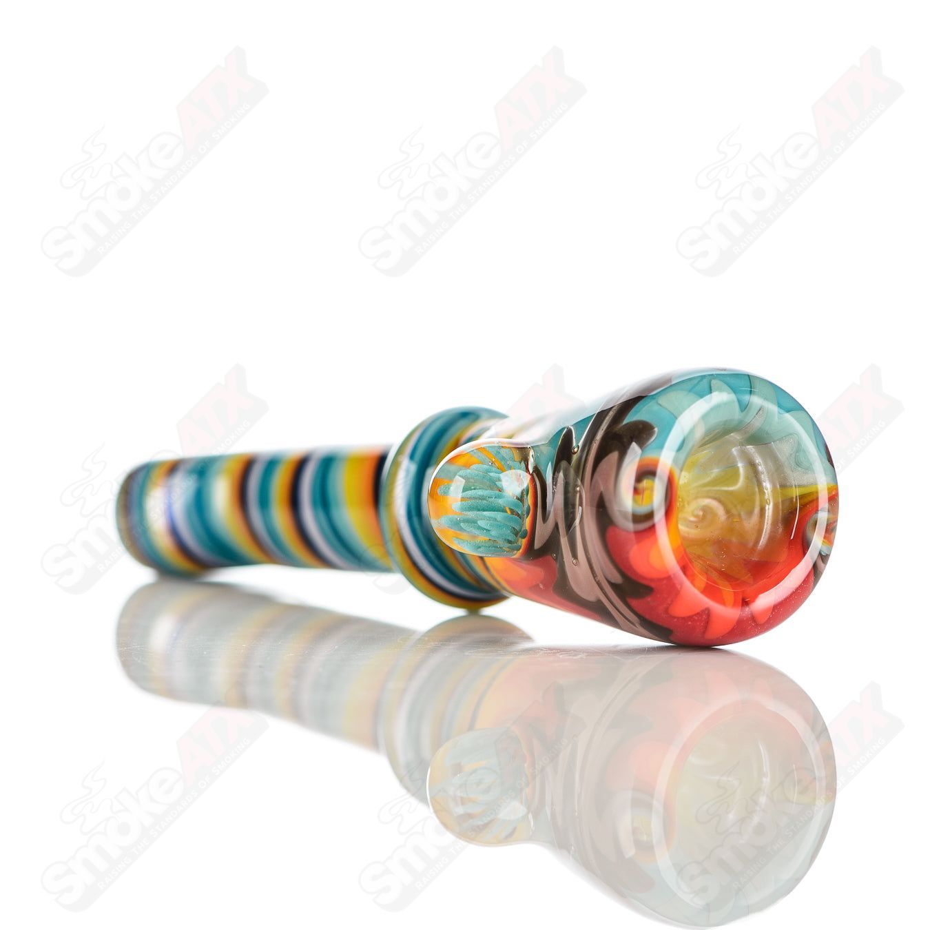 13 Wig Wag Chillum Katy Wright Glass - Smoke ATX