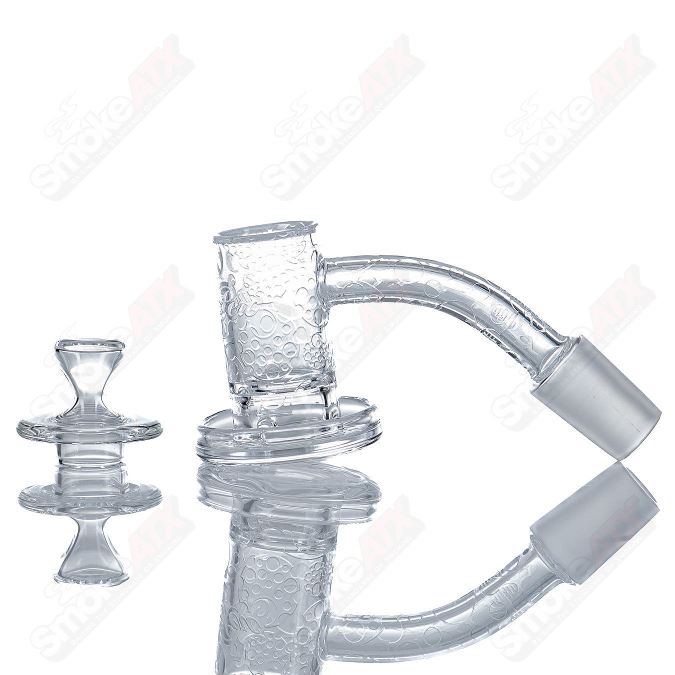 14/45 Quave Club Banger with Cap (Top Shelf) by Quave X Swiss Perc - Smoke ATX