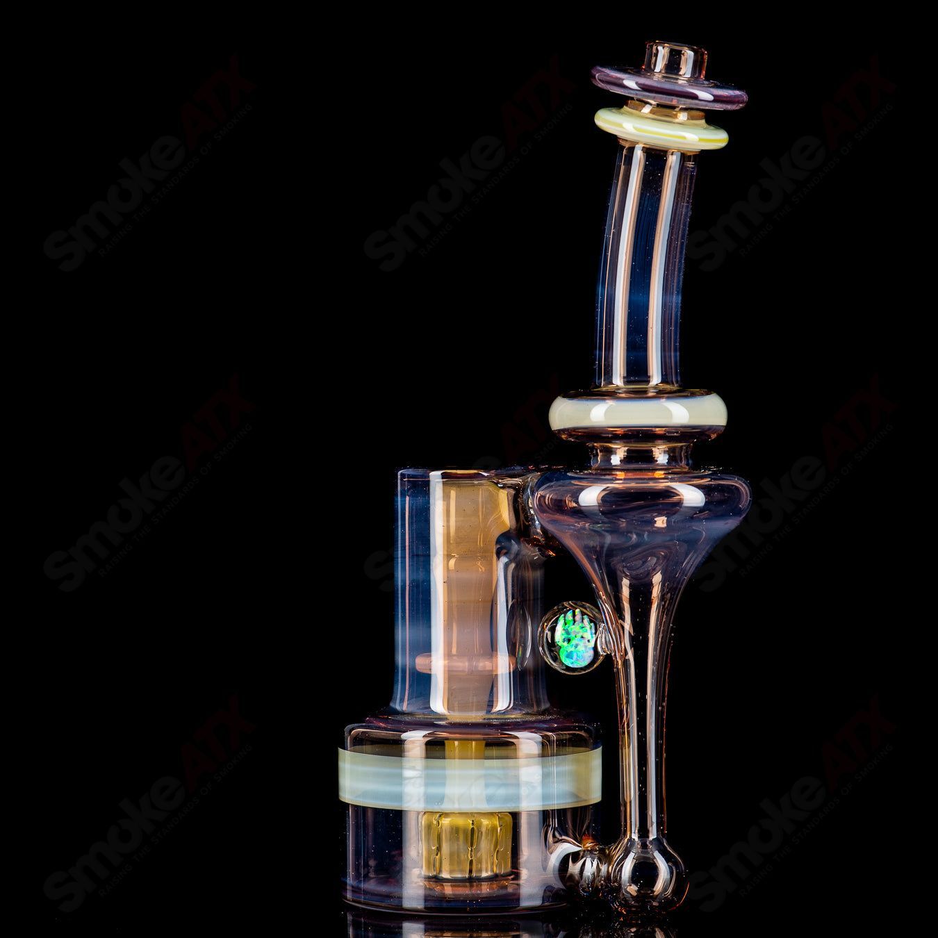 14mm Double Diffused RBR Chocolate Opal/Ghostover Yellow by BMS - Smoke ATX