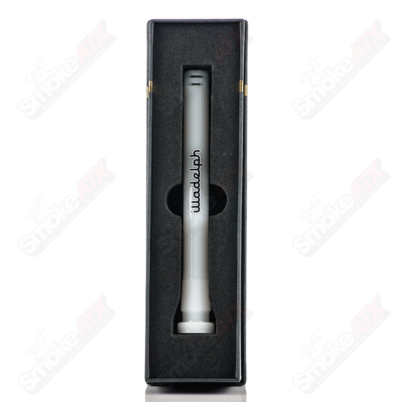 14mm OG Illadelph Downstem (White w/ Black Label) - Smoke ATX