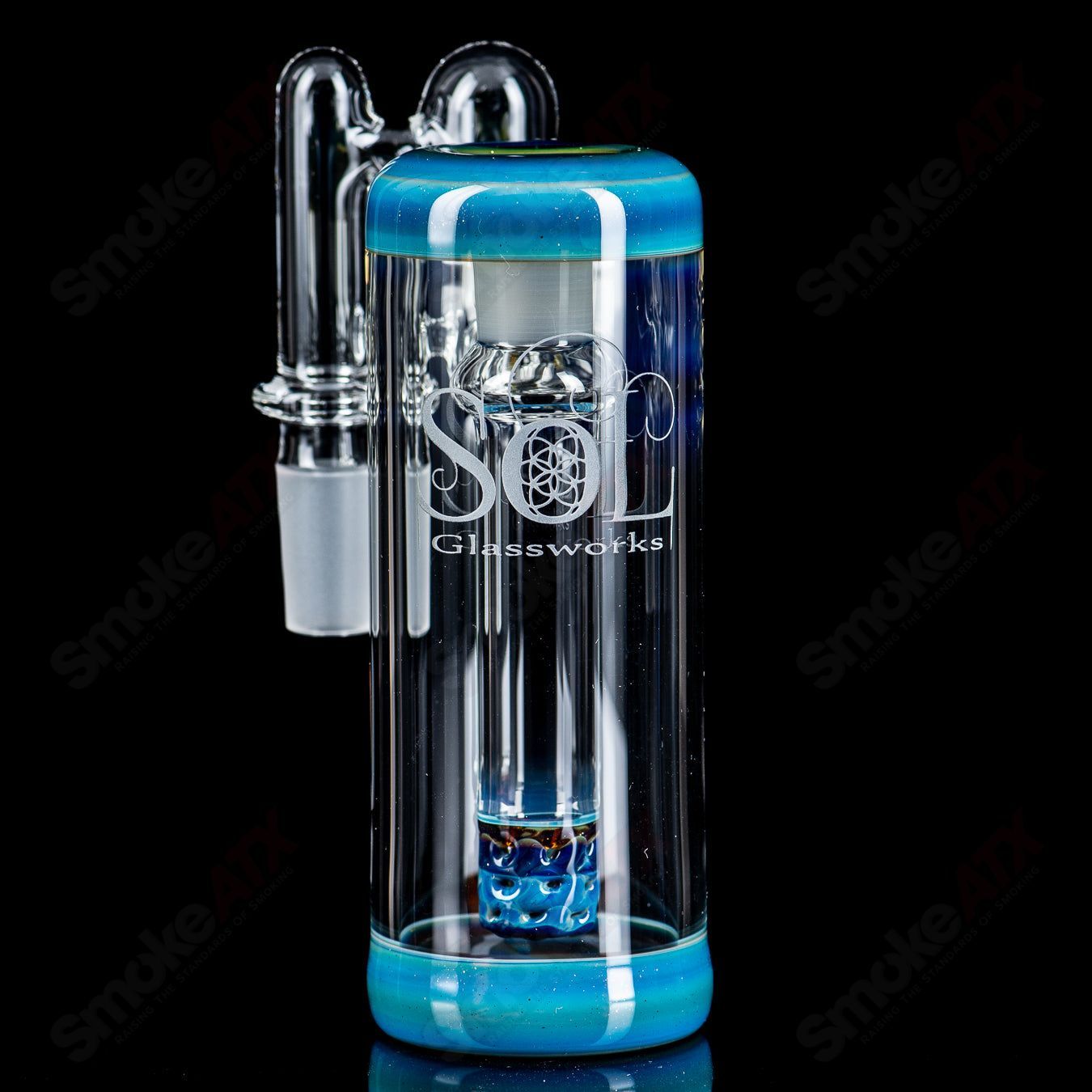 14mm (Shooting Star) Ash Catcher SOL Glassworks - Smoke ATX