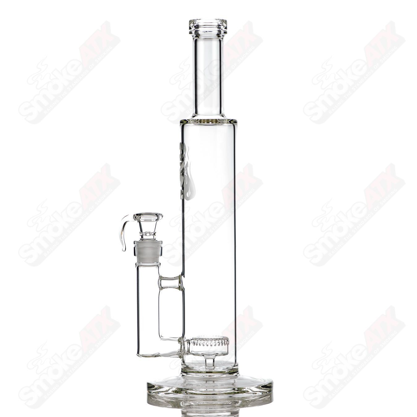 15in Clear Puck Perc Tube SPG - Smoke ATX