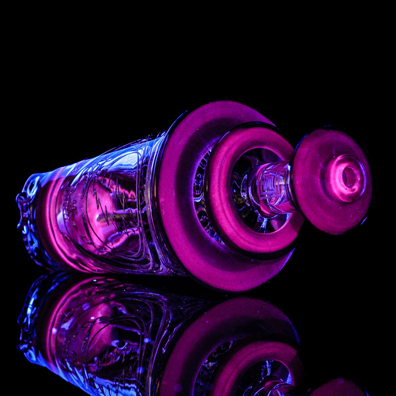 Grateful Dead UV Color Accent Reverse Beaker Peak Pro Top Avant Garde Glass - Smoke ATX