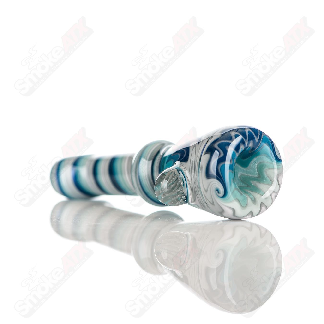 17 Wig Wag Chillum Katy Wright Glass - Smoke ATX