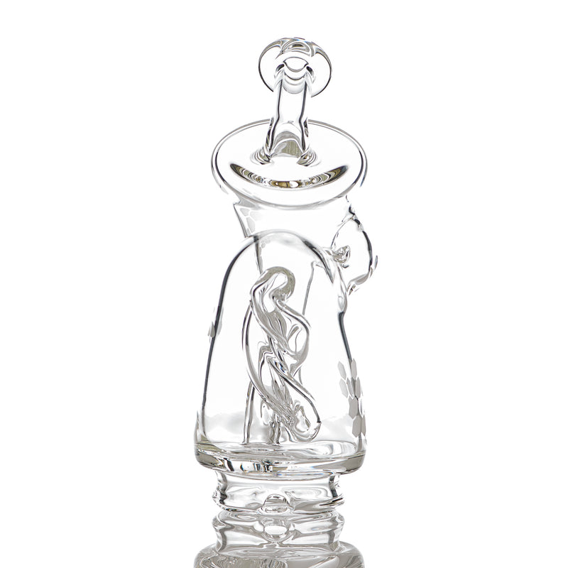 Honeycomb Recyler Top for Peak Pro by Knuckles Glass - Smoke ATX