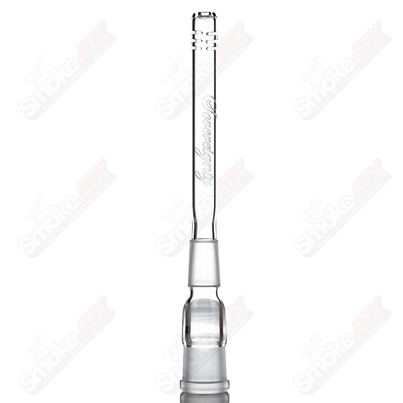 18/18mm 6" Slitted Downstem Sovereignty Glass - Smoke ATX