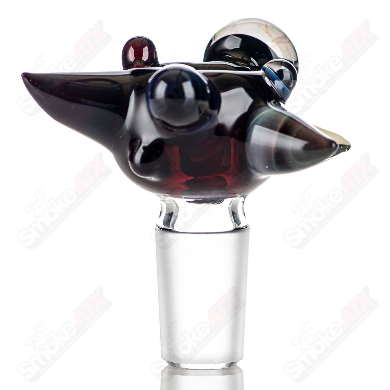#1 19mm Full Color Worked Horn Milli Bowl JMass - Smoke ATX
