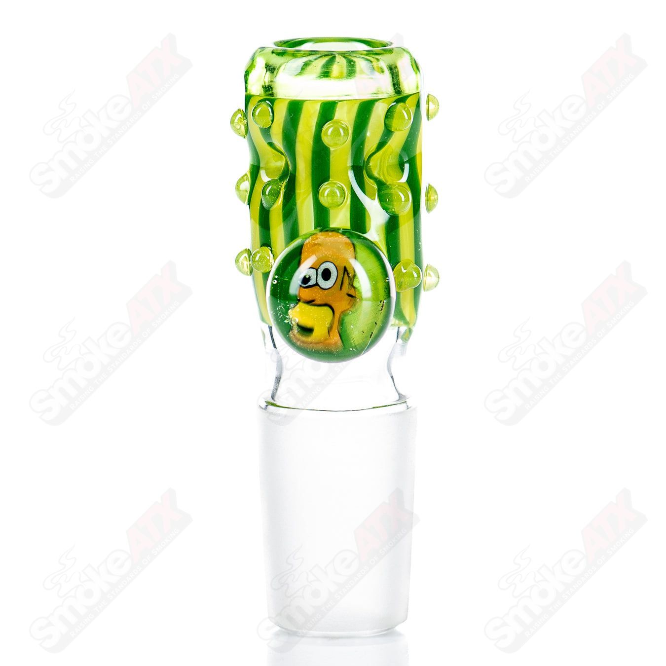 18mm 5 - Hole Slide with Hobnail Accents + Millie (Homer) by Black Tuna - Smoke ATX