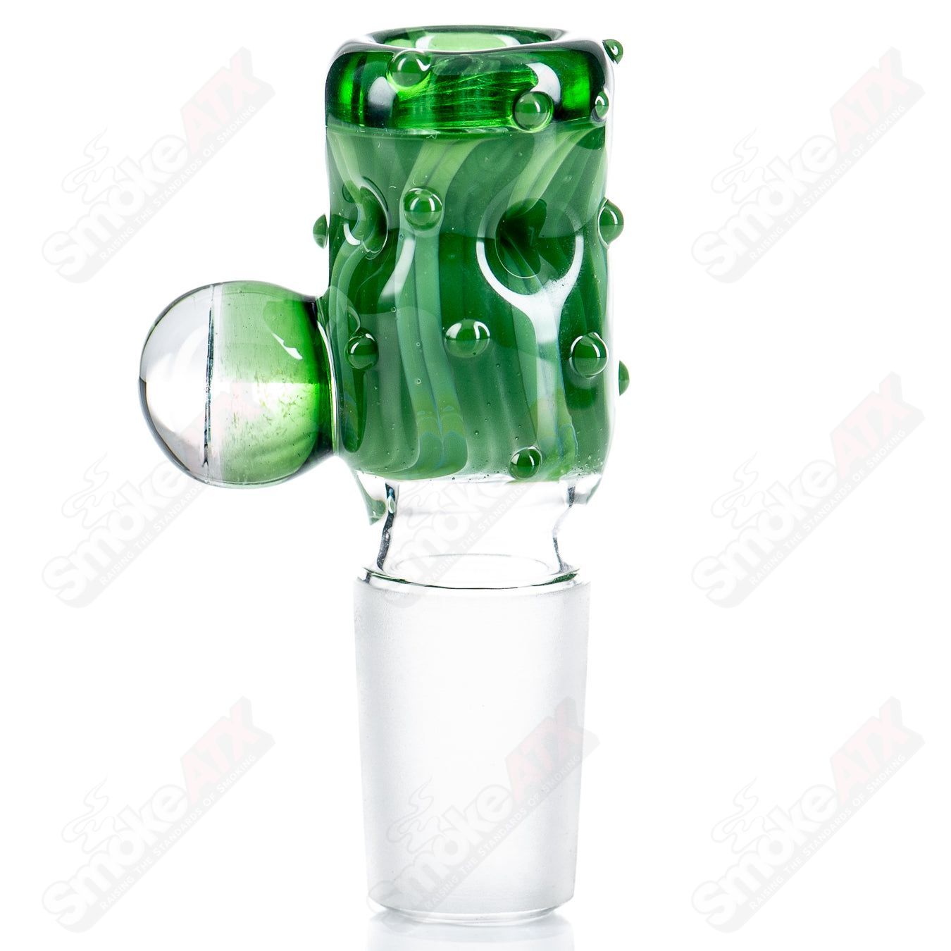 18mm 5 - Hole Slide with Hobnail Accents + Millie (Rick) by Black Tuna - Smoke ATX