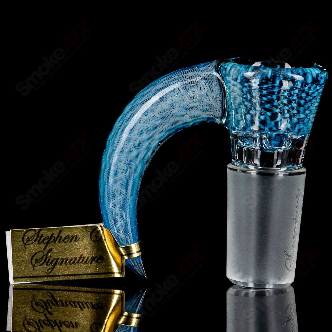 18mm Stephen C. Clear Joint Slide (Blue HoneyComb) Sovereignty