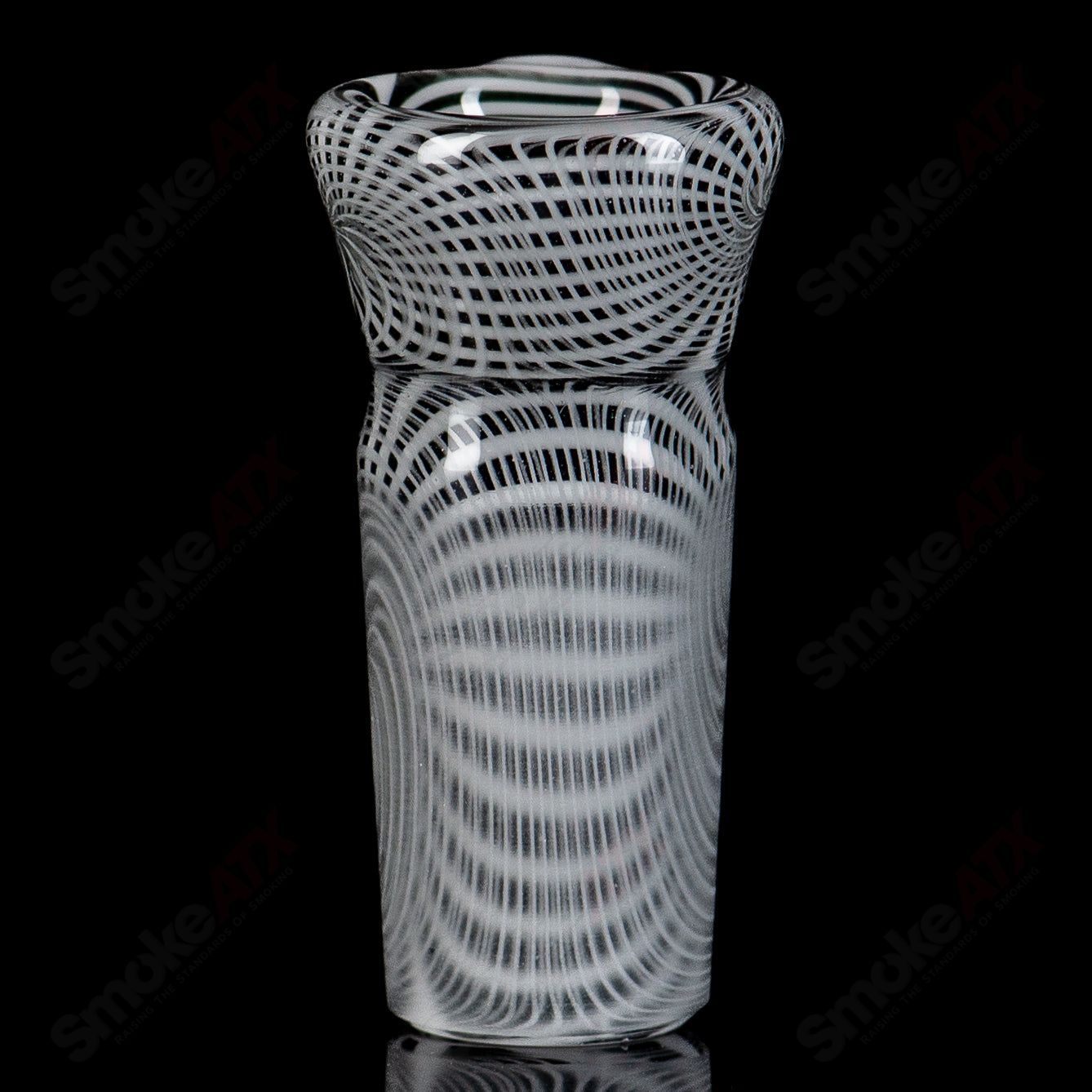 18mm Stephen C. Fully Worked Slide (Black & White Wig Wag Jail Bird) Sovereignty - Smoke ATX