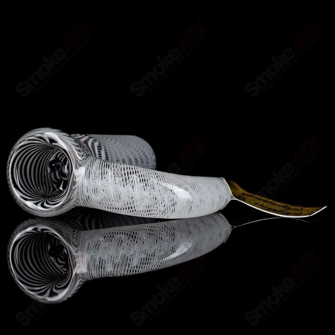 18mm Stephen C. Fully Worked Slide (Black & White Wig Wag Jail Bird) Sovereignty - Smoke ATX