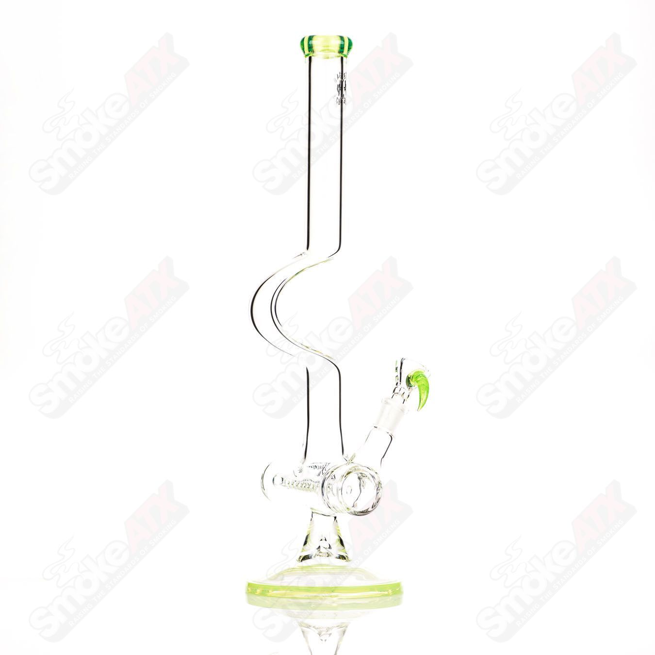 17in 14mm Inline (Slyme ) Texas Tubes - Smoke ATX