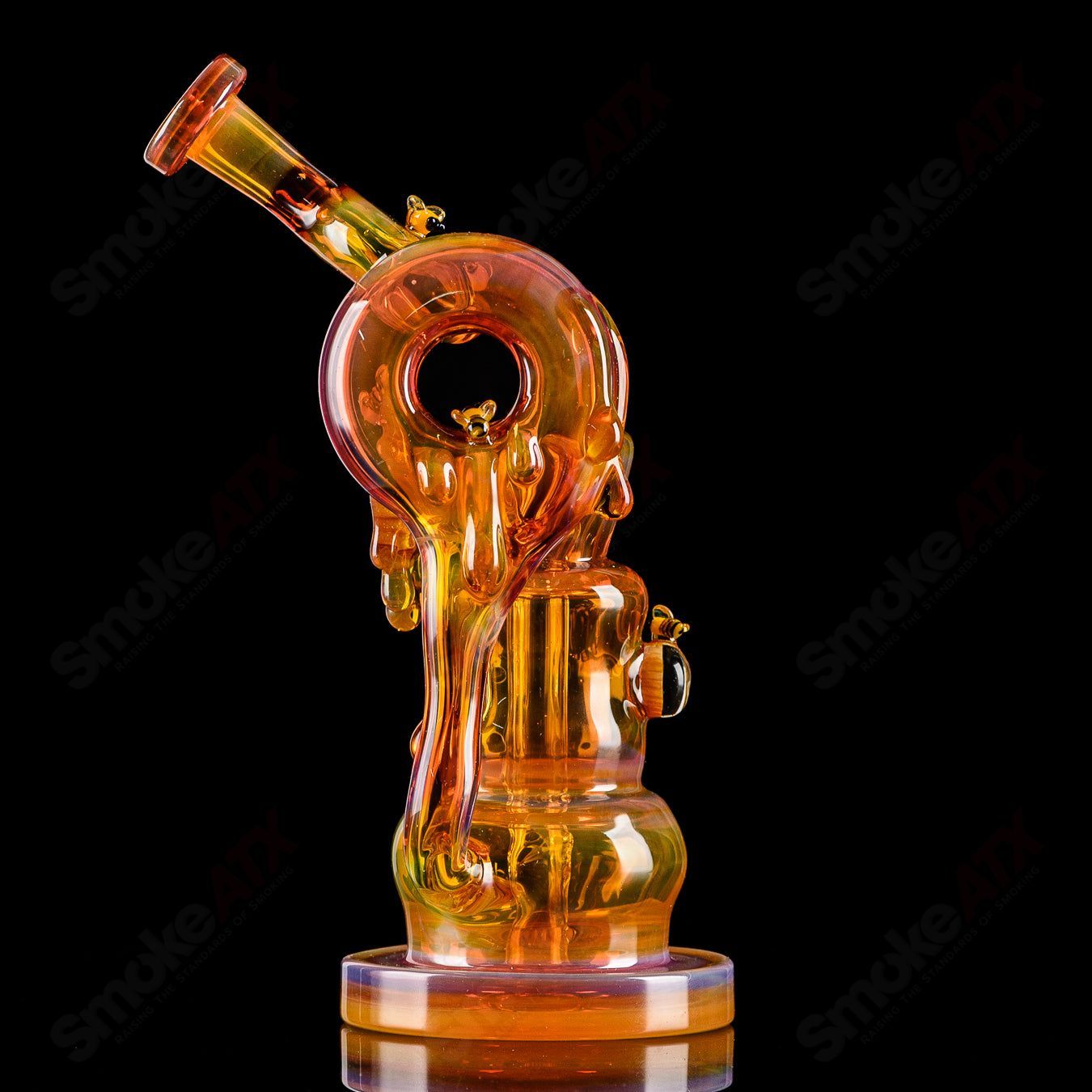 Worked Honeycomb Recycler Mongrel x Joe P Glass - Smoke ATX