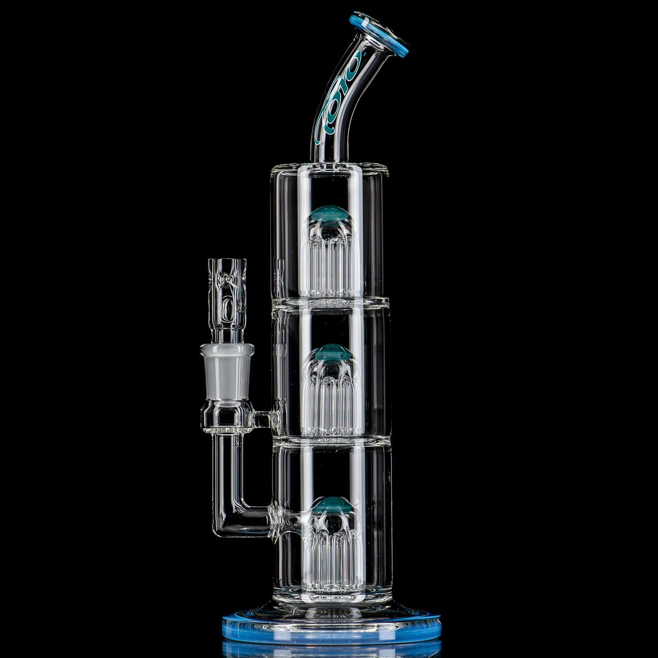 2 14mm Triple Macro by Toro Glass - Smoke ATX