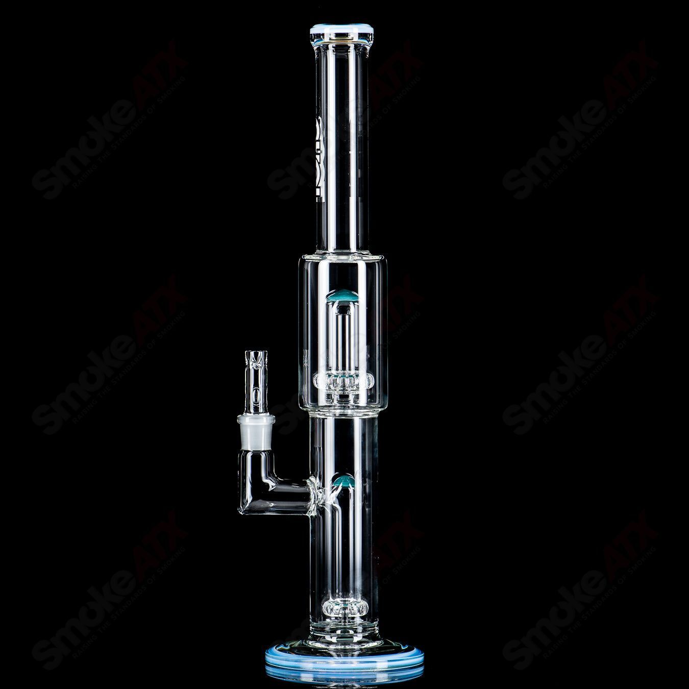 2 18mm Full Size Circ to Circ w/ Color Cap by Toro Glass - Smoke ATX
