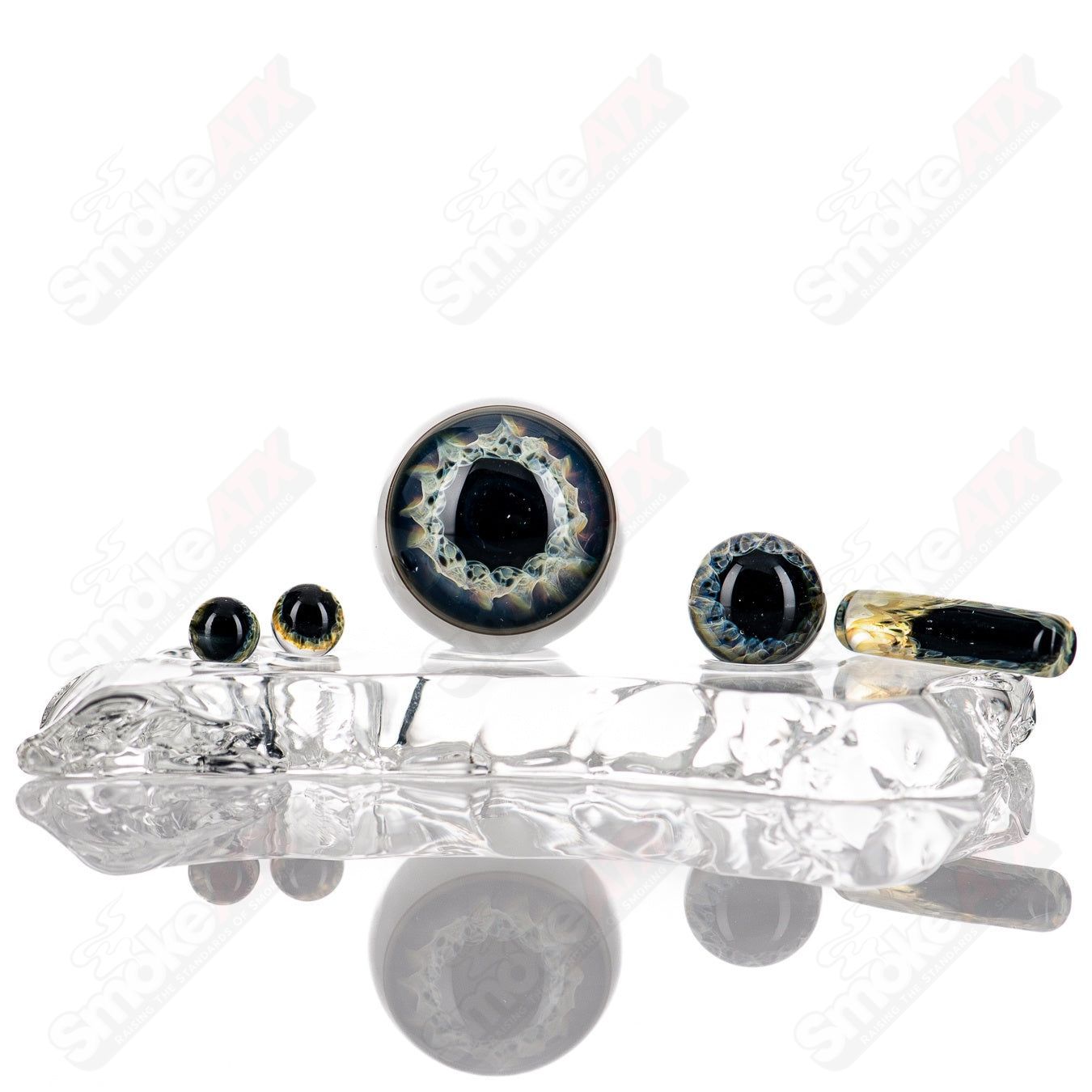#2 Eye Slurper Set Indo Glass - Smoke ATX