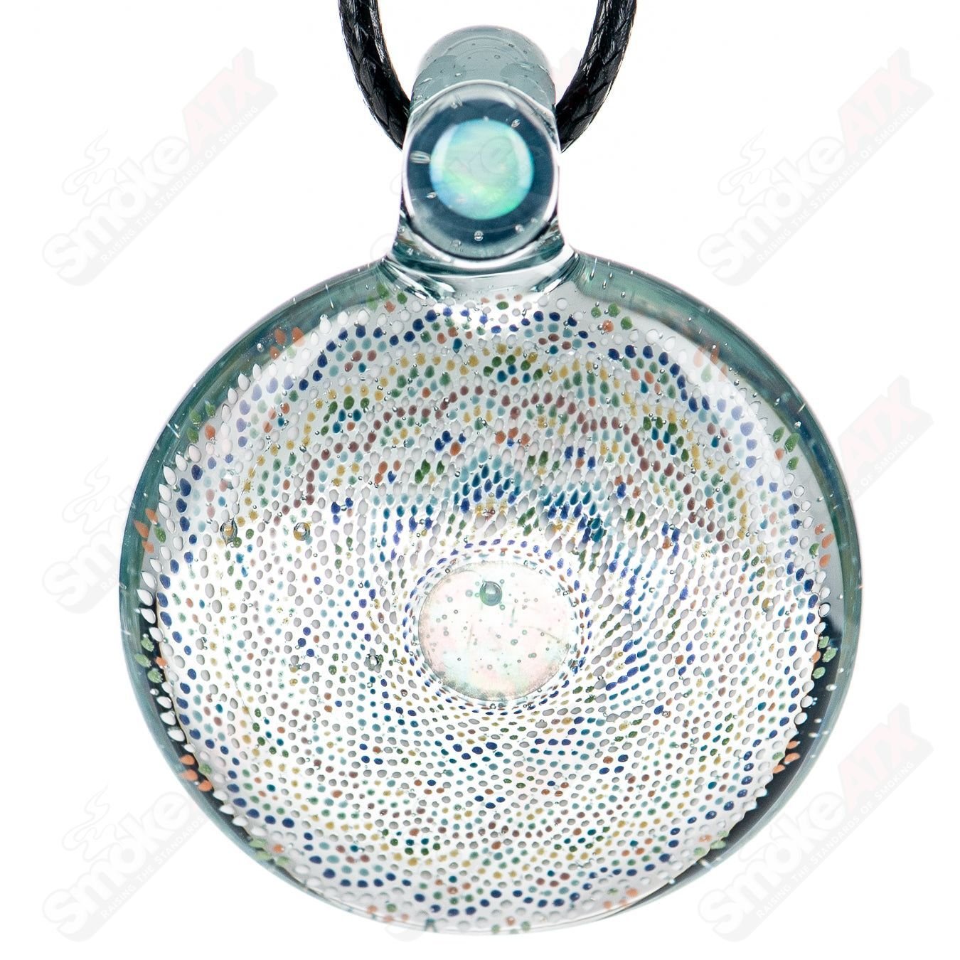 2 Geometric Pendant JH Glassworks - Smoke ATX