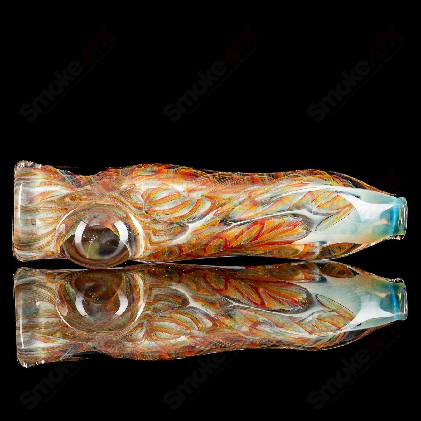 2 Inside Out Chillum by JMK Glass - Smoke ATX