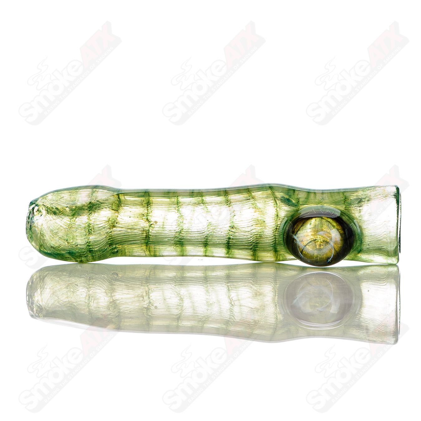 2 I/O Worked Chillum Signed - JMK Glass - Smoke ATX