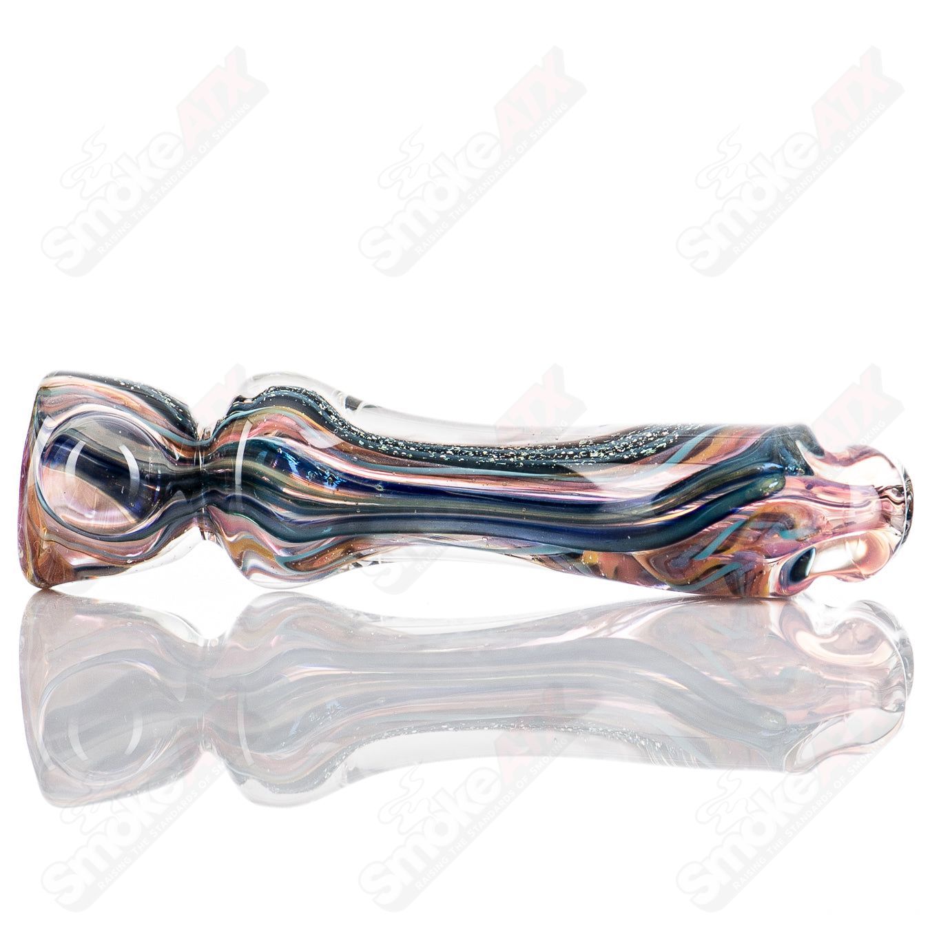 2 sm ISO Bat Chillum by Molten - Smoke ATX