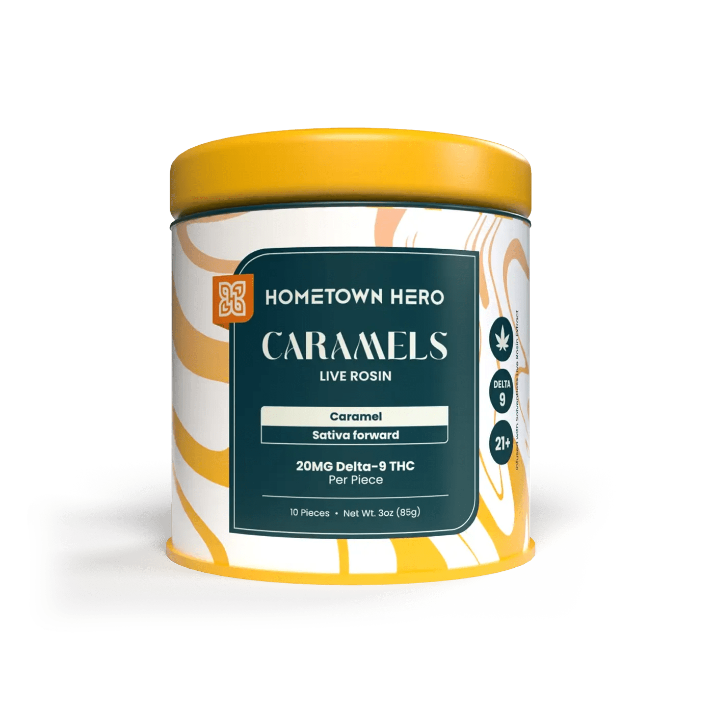 200mg Delta - 9 Live Rosin Caramel Hometown Hero - Smoke ATX