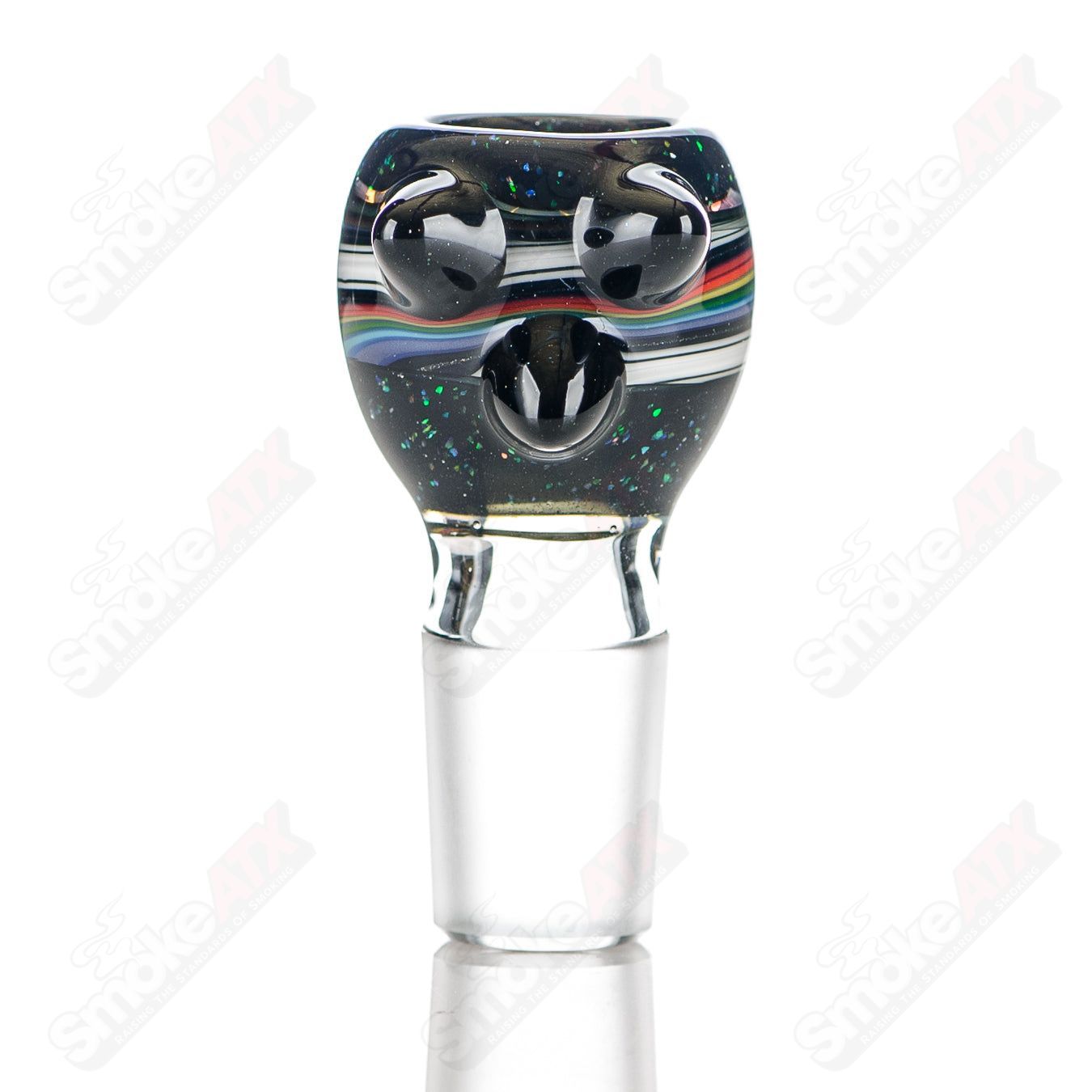 #2 18mm Color Worked Slide Bowl Jeremy from Oregon - Smoke ATX