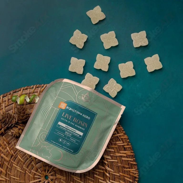 250mg Indica D9 Live Rosin Gummies Hometown Hero - Smoke ATX