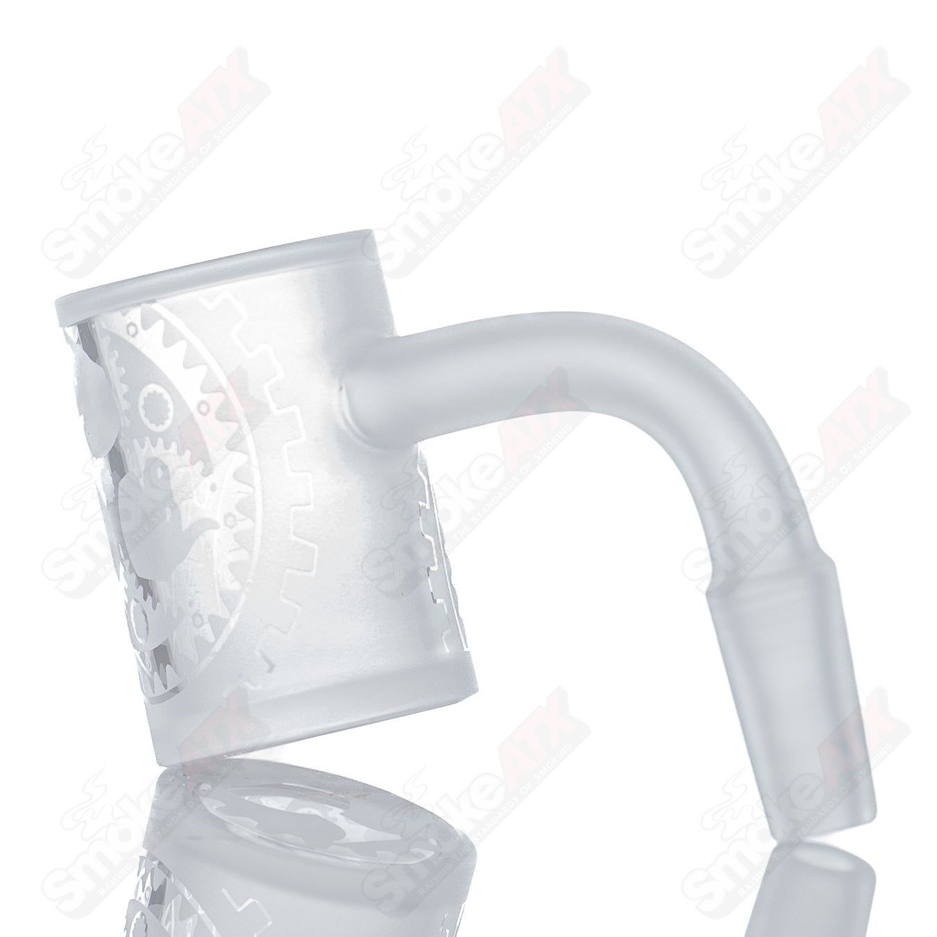 25mm Fully Blasted 10/90 Quartz Grail by Toro Glass - Smoke ATX