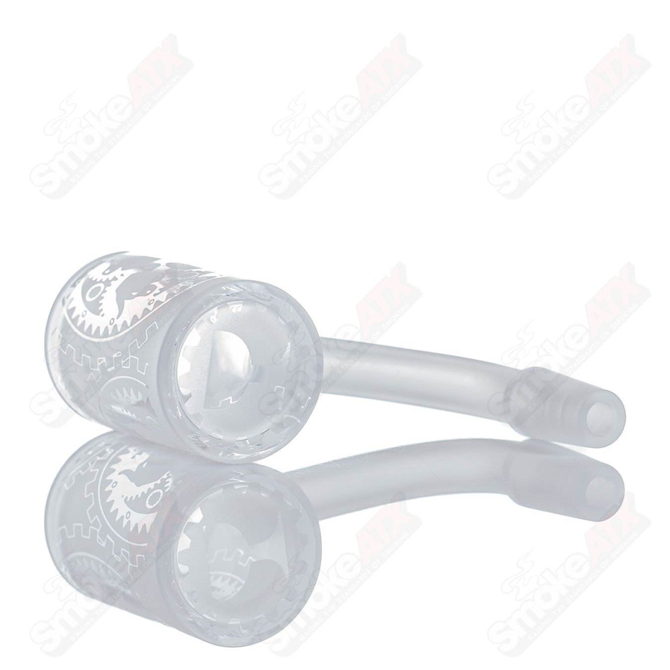 25mm Fully Blasted 10/90 Quartz Grail by Toro Glass - Smoke ATX